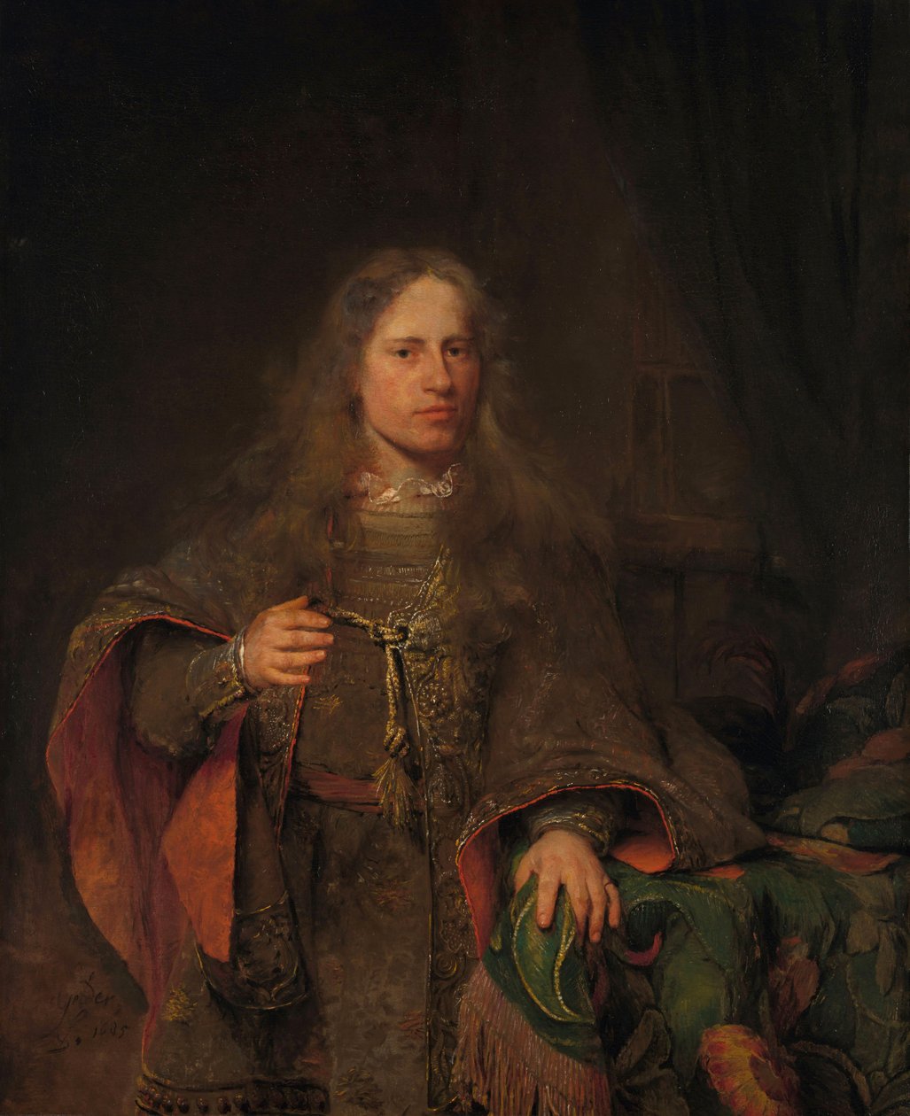 Retrato de Ernest de Beveren (1660-1722), Lord of West-IJsselmonde e De Lindt de Aernt de Gelder