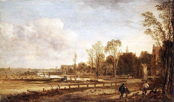 Paisagem perto de Haarlem de Aert van der Neer