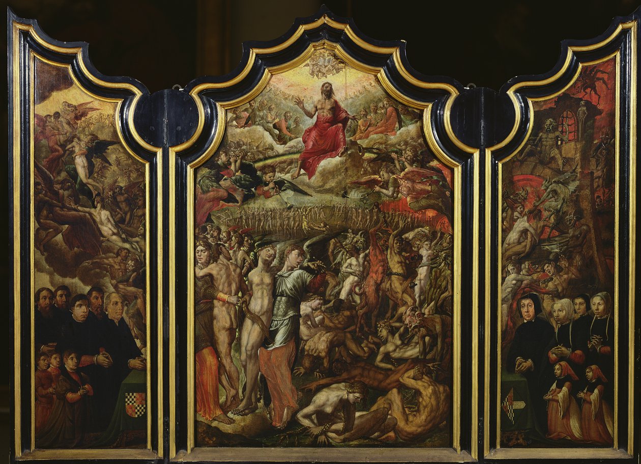 Tríptico do Juízo Final, 1555 de Aertgen Claesz van Leyden