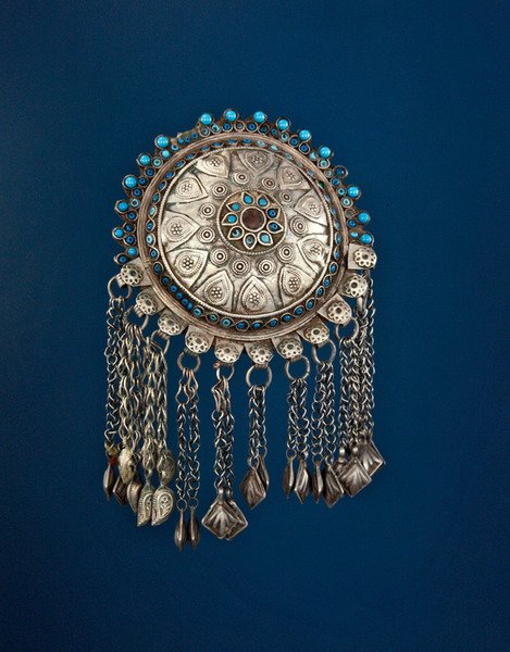 Ornamento de vestido, mantenha (prata) de Afghan School
