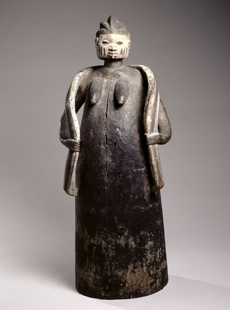 Gelede Body Mask, Cultura Yoruba, República do Benin (madeira pintada) de African