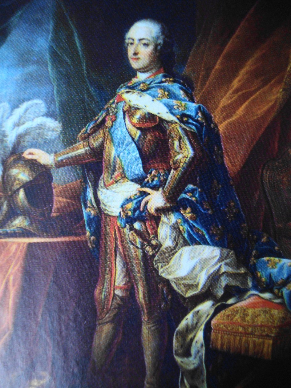 Retrato de Luís XV da França (1710-1774) de Charles Amedee Philippe van Loo