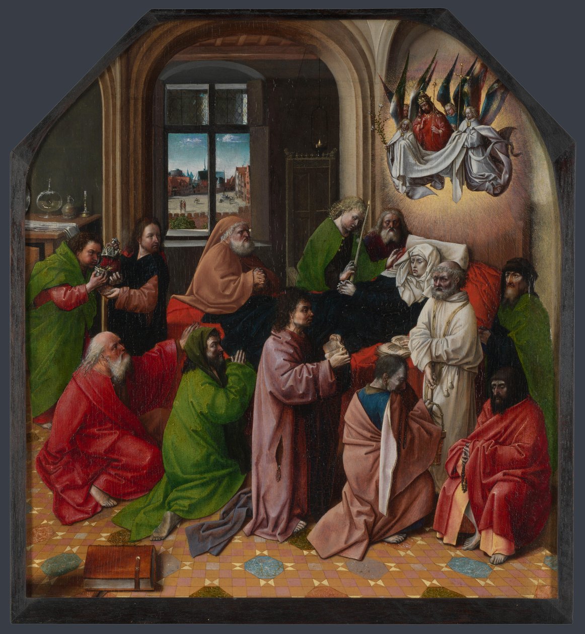 A morte da virgem de Hugo van der Goes
