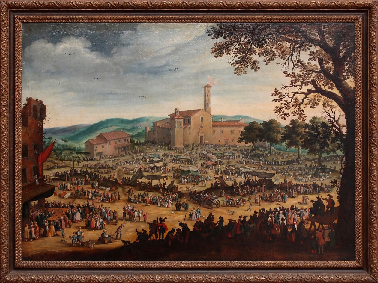 A feira de Impruneta de After Jacques Callot