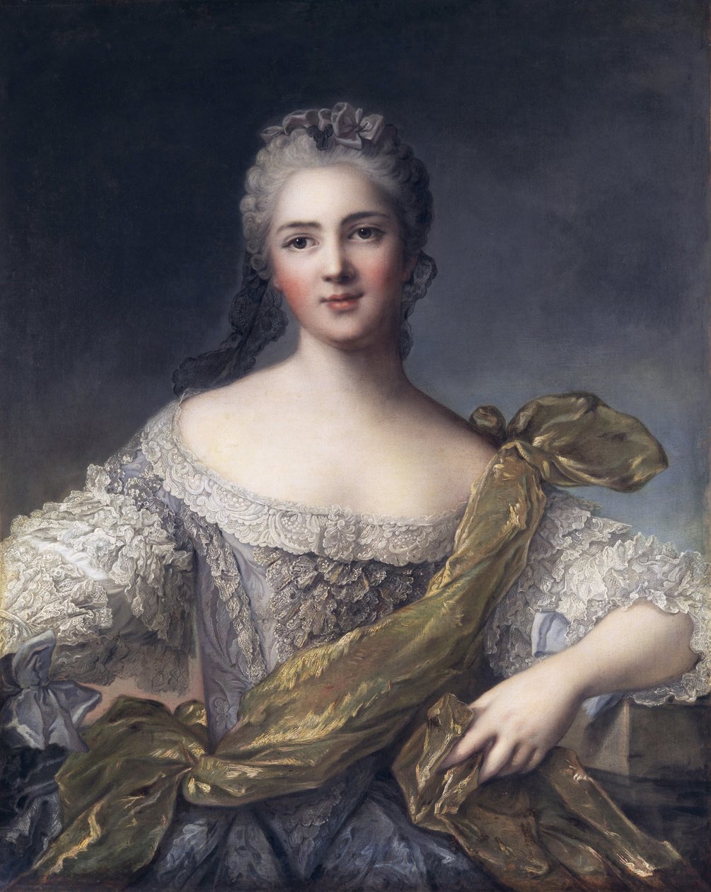 Retrato, de, vitória, de, frança de After Jean Marc Nattier