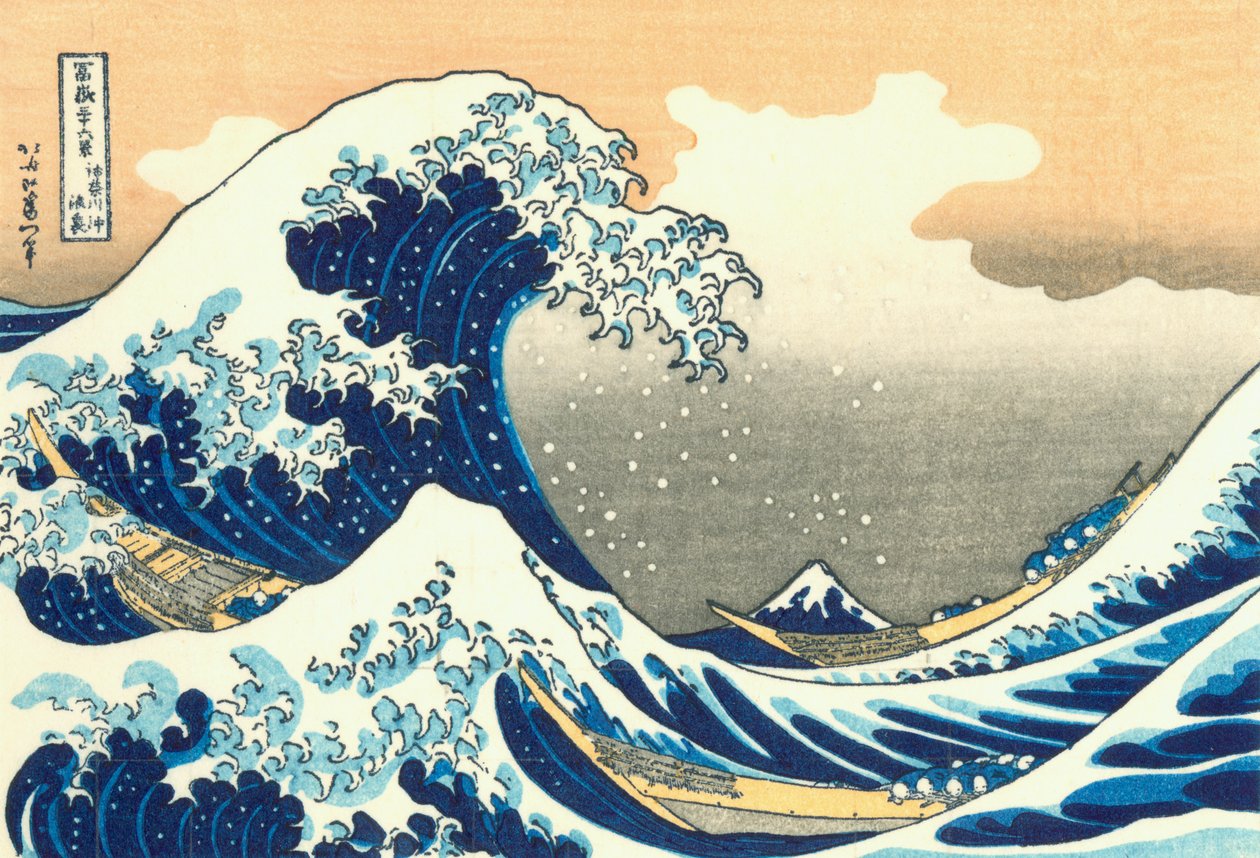 A grande onda de Kanagawa de After Katsushika Hokusai