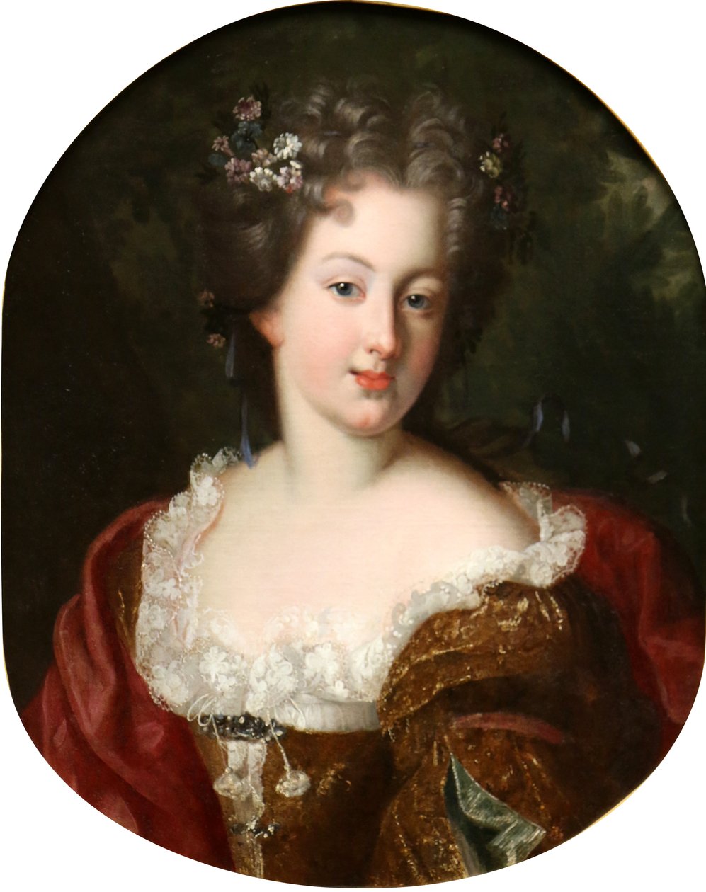 Retrato de uma mulher de After Pierre Mignard