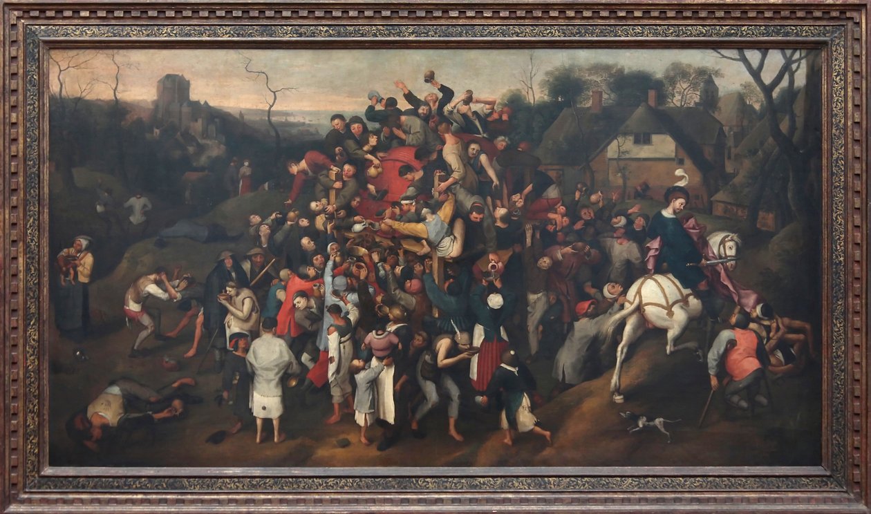 O vinho de São Martinho de After Pieter Brueghel the Elder