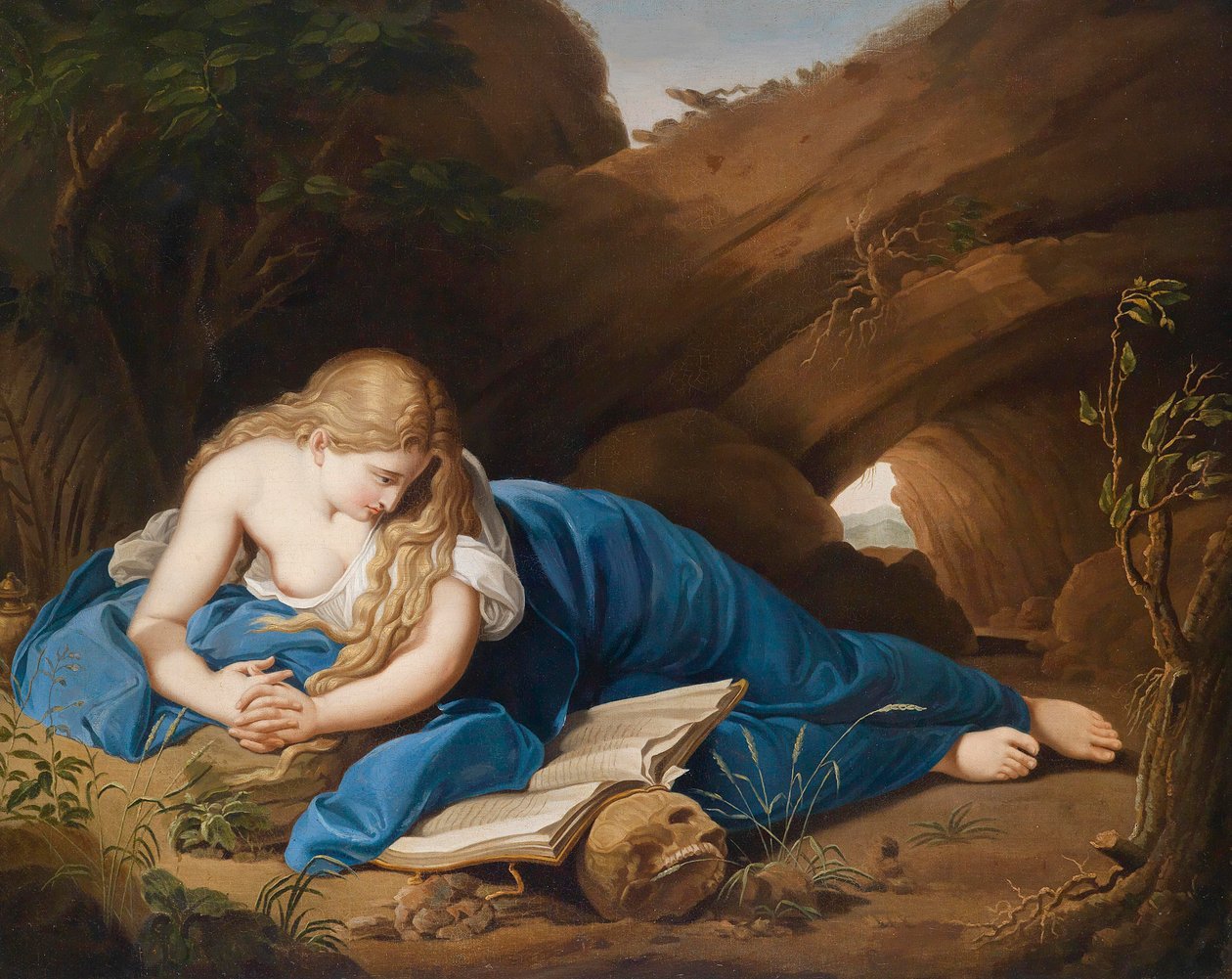 O penitente Madalena de Pompeo Batoni