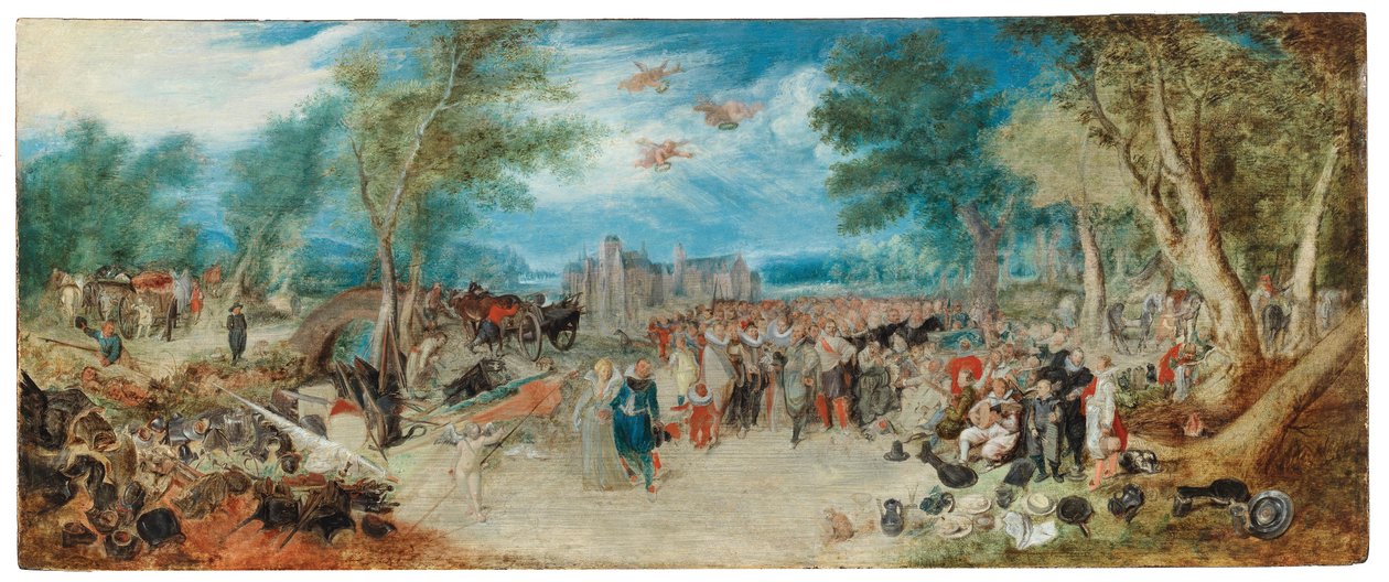 Adriaen van de Venne (depois) Alegoria da Trégua dos Doze Anos de After Adriaen van de Venne