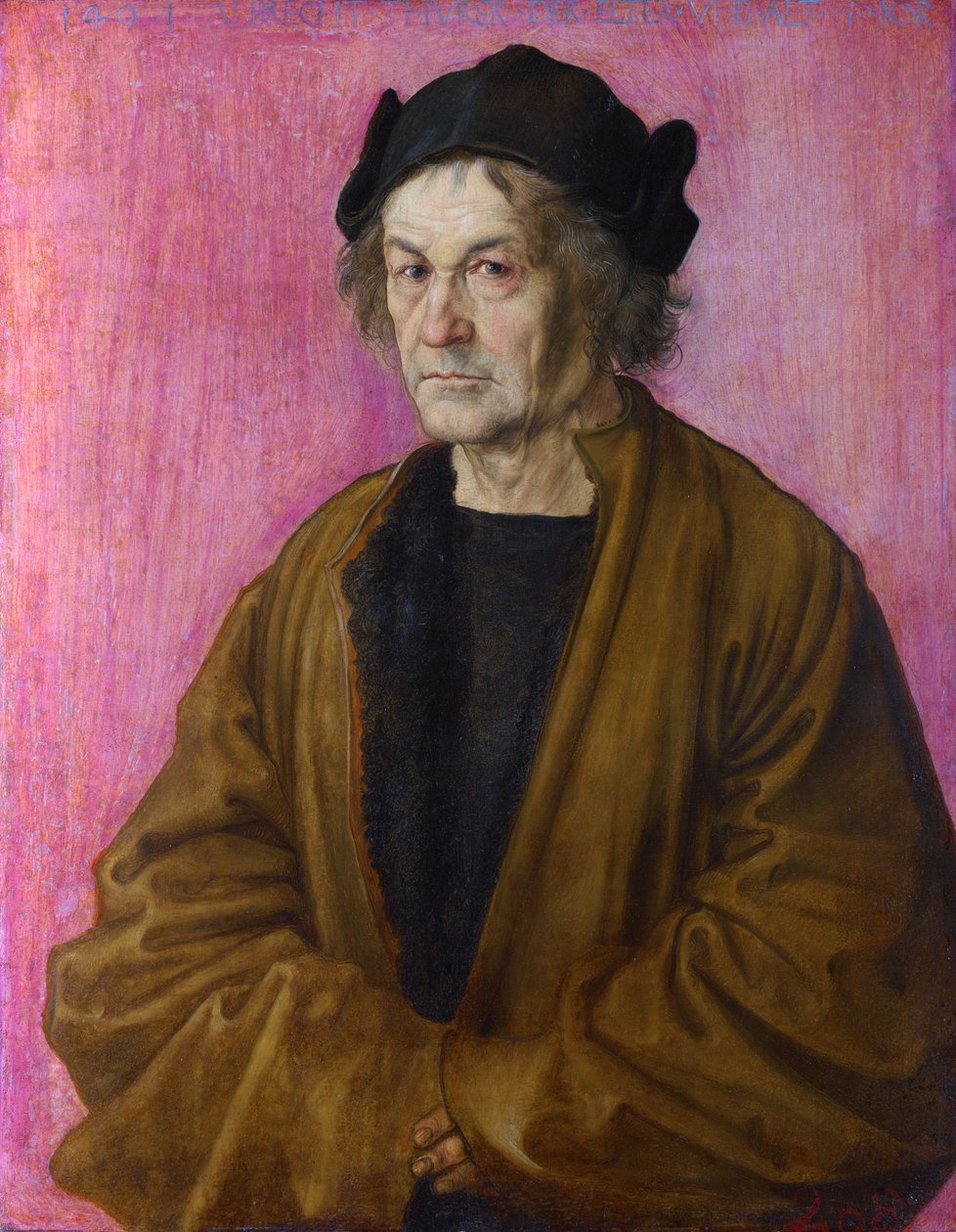 Alemão: Retrato de Albrecht Dürer, o Velho, o Pai do Pintor de After Albrecht Dürer