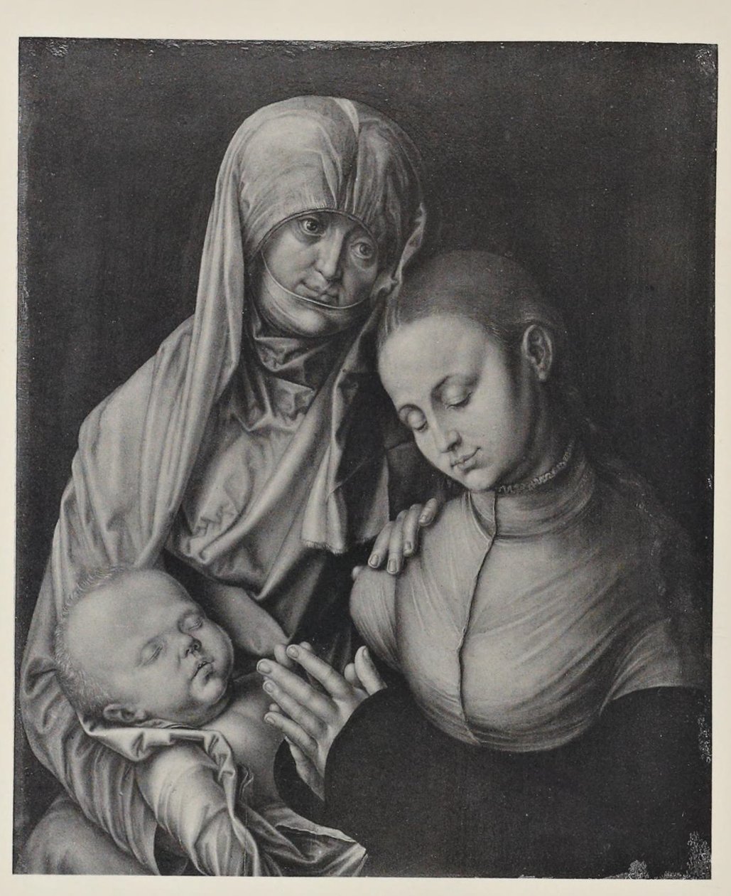 Virgem e Menino com Santa Ana. de After Albrecht Dürer