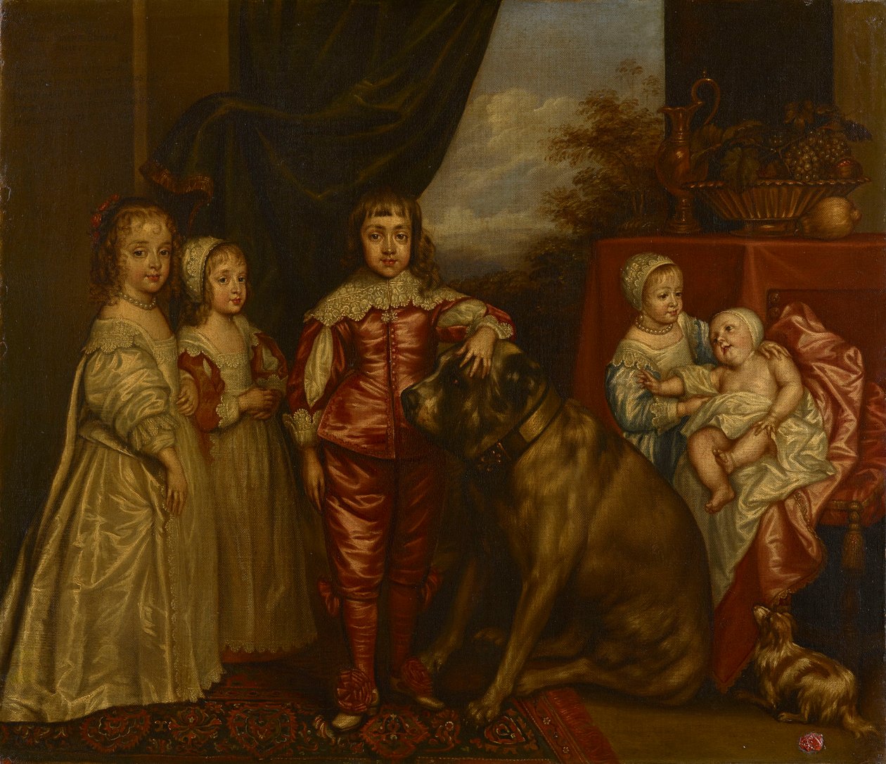 Os cinco filhos mais velhos de Carlos I de after Anthony van Dyck