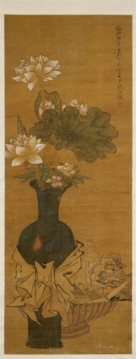 Vaso de flores. de After Chen Hongshou
