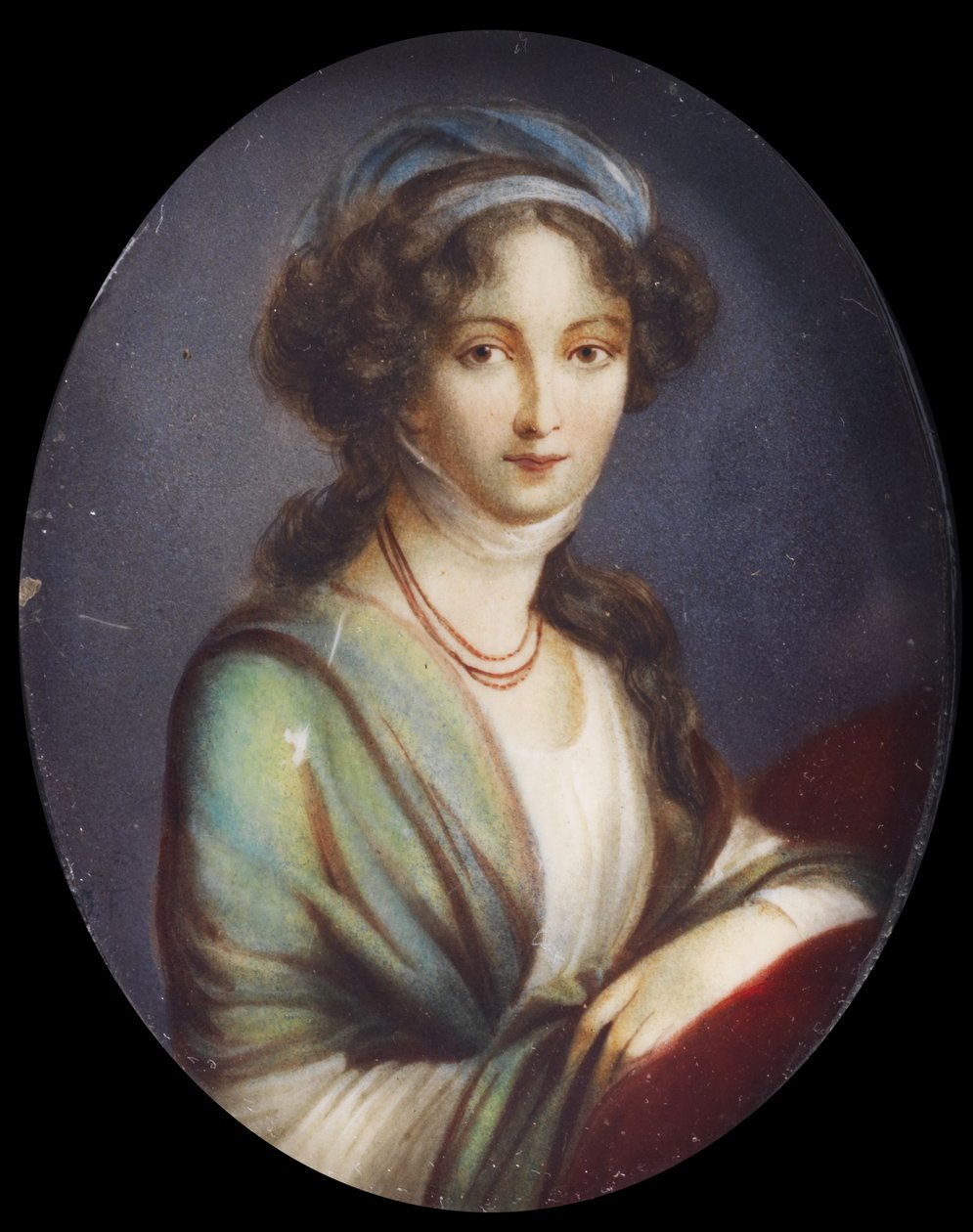 Miniatura de Elizabeth Alexeevna (tipo Vigee-Le Brun) por anónimo (19 c., col. particular) de after Élisabeth Louise Vigée Le Brun