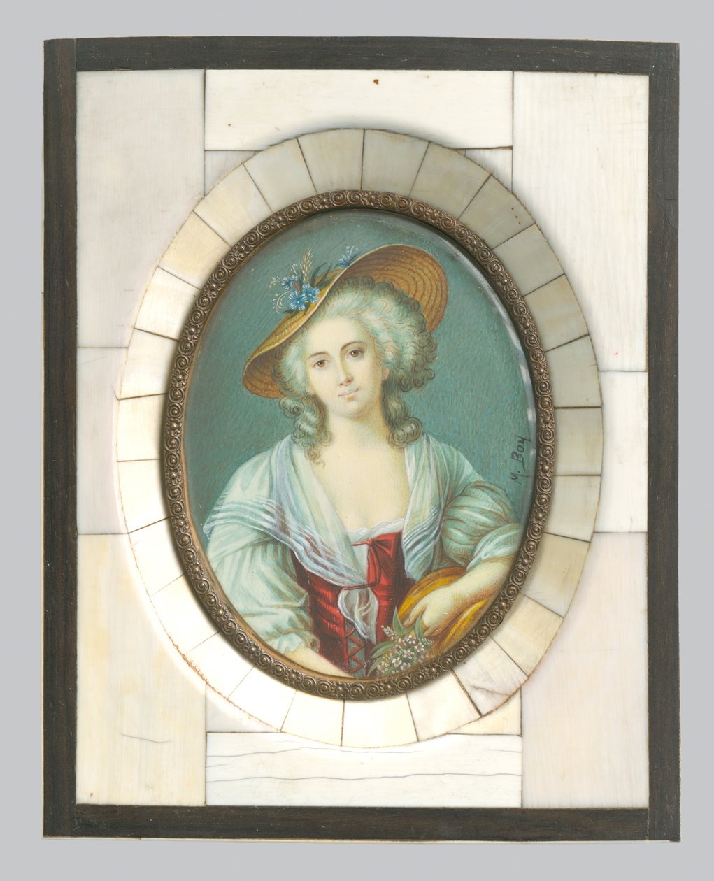 Eslovaco: Senhora do chapéu de after Élisabeth Louise Vigée Le Brun