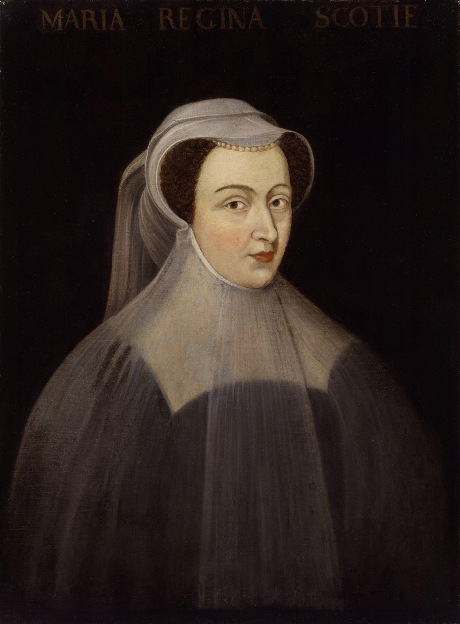 Maria, Rainha dos Escoceses (cópia a partir de um original de 1560) de After François Clouet