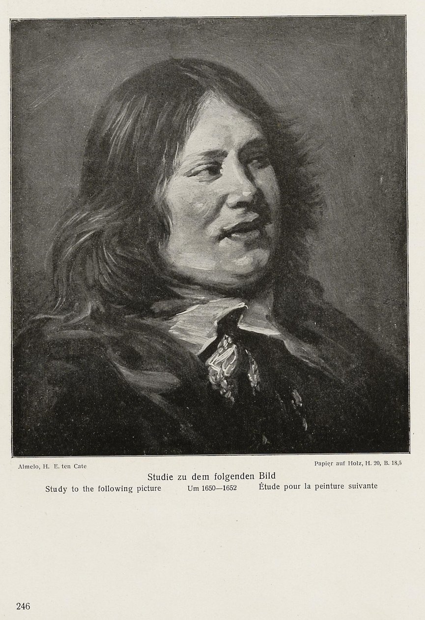 Esboço do busto de Stephanus Gerardts de After Frans Hals