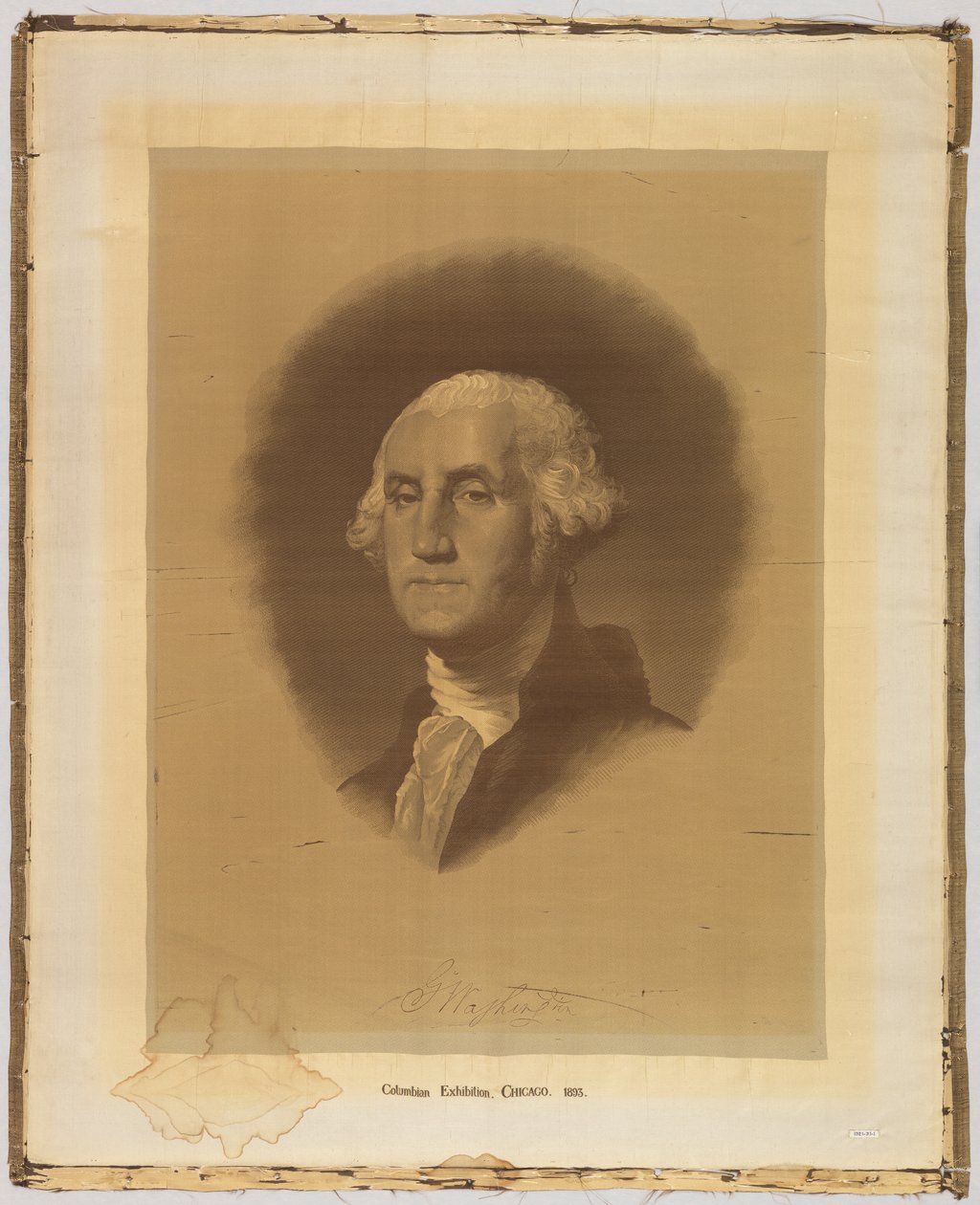 Retrato tecido de After Gilbert Stuart
