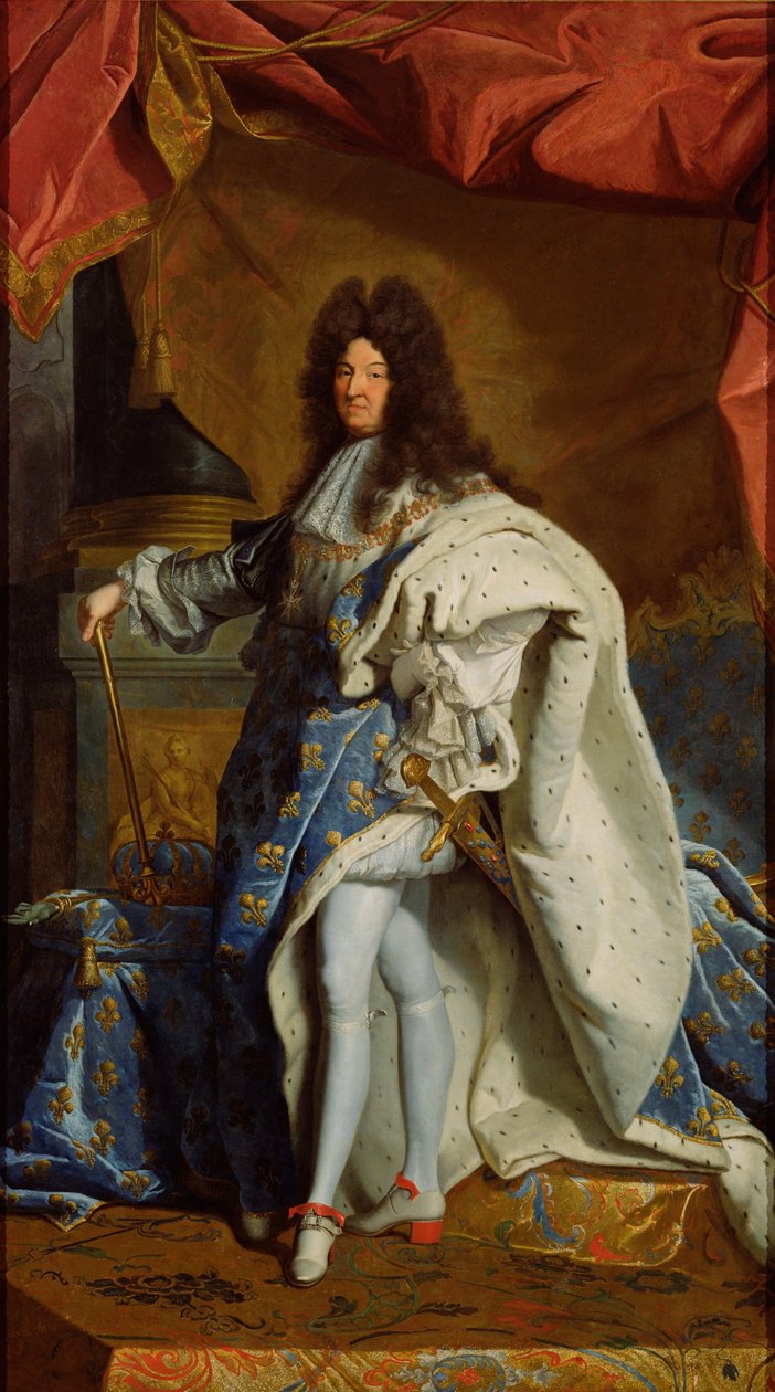 Retrato de Luís XIV de After Hyacinthe Rigaud