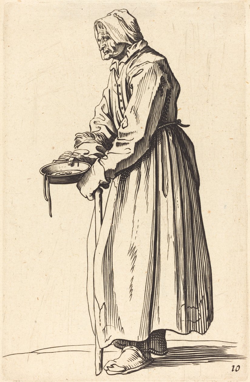 Mendiga com panela de After Jacques Callot