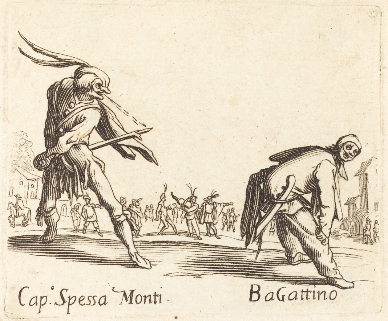 Cap. Spessa Monti e Bagattino de After Jacques Callot