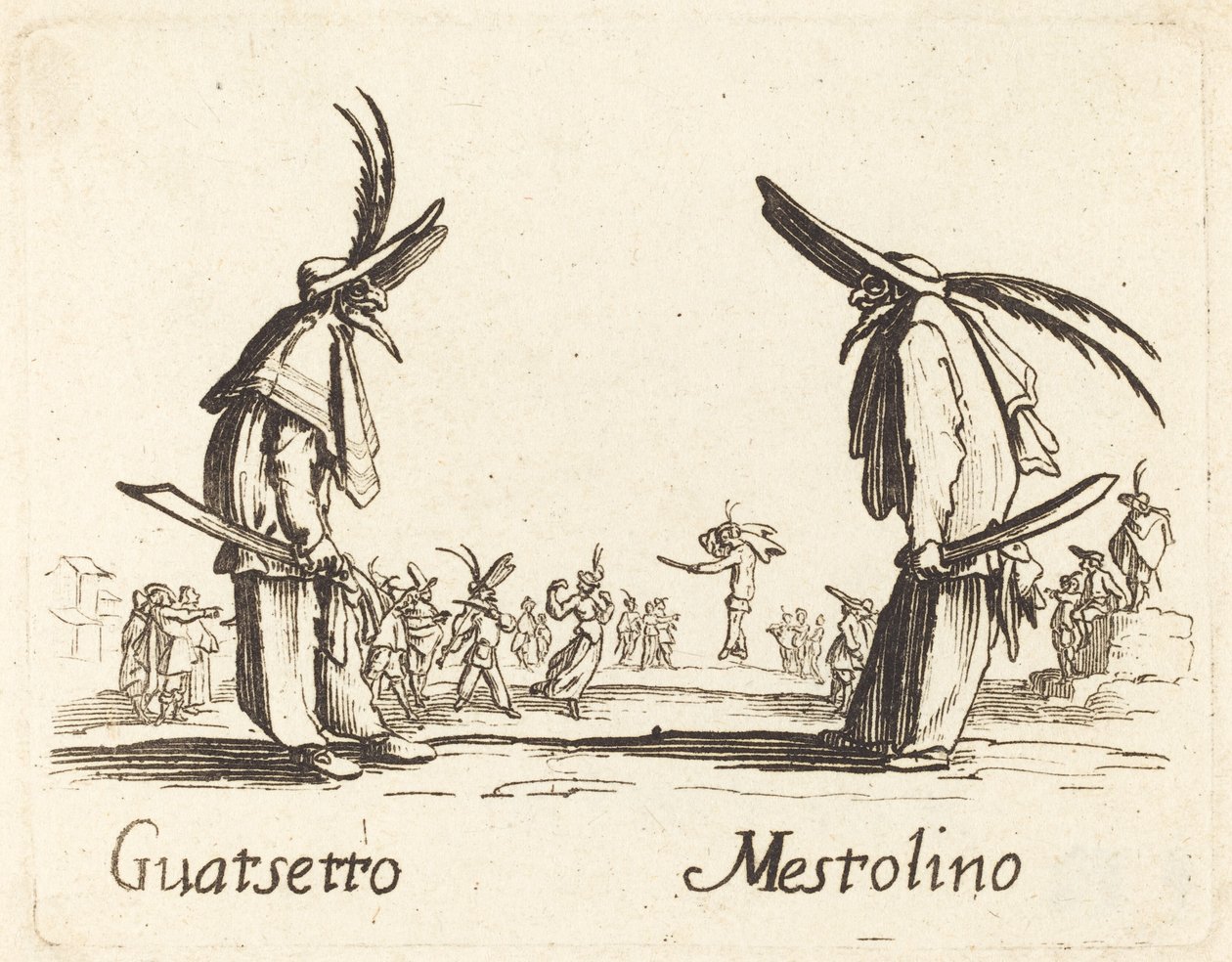 Guatsetto e Mestolino de After Jacques Callot