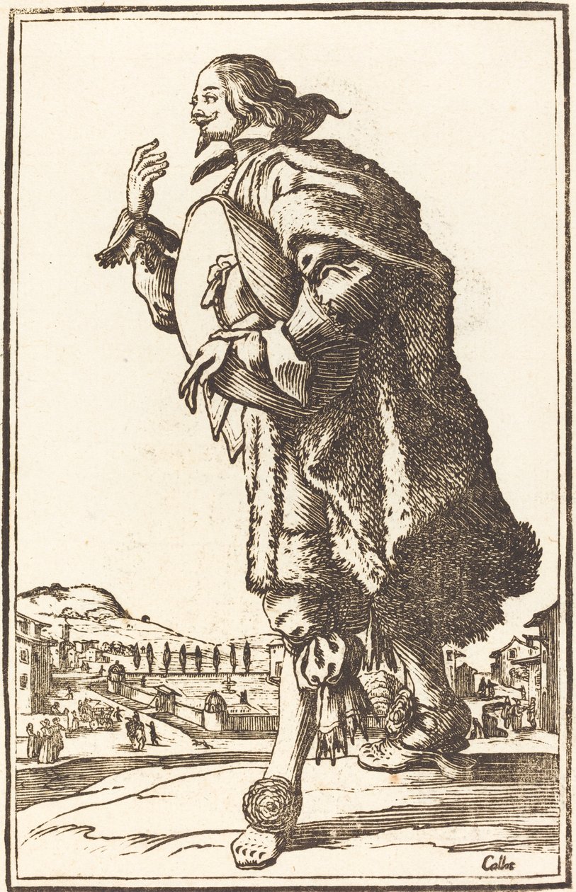 Homem Nobre com Chapéu de Feltro, Curvando-se de After Jacques Callot
