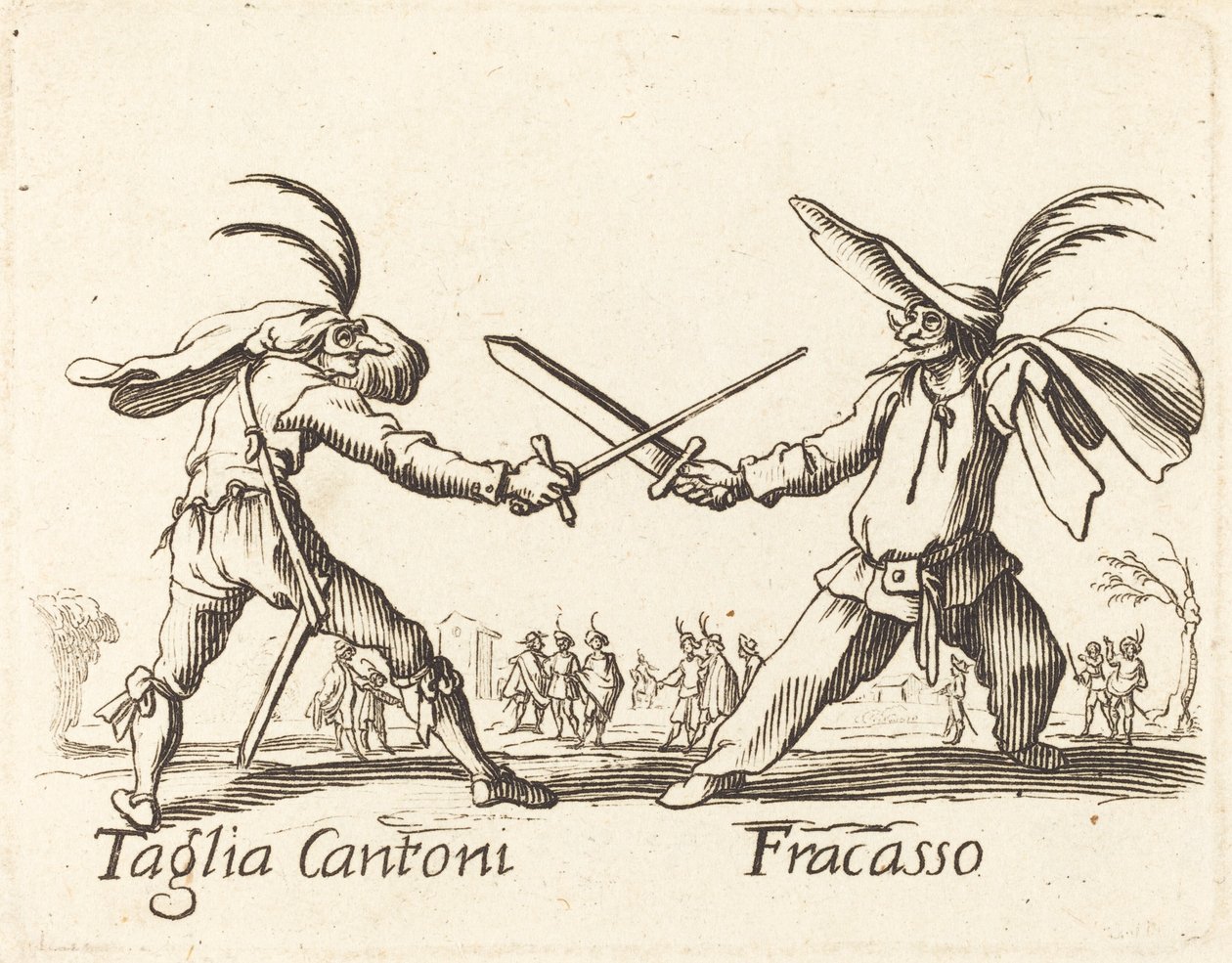 Taglia Cantoni and Fracasso de After Jacques Callot