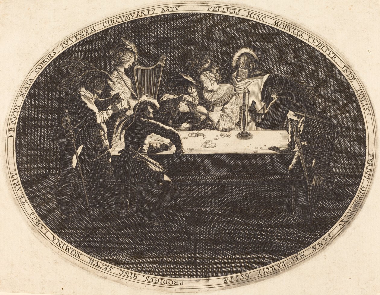 Os jogadores de cartas de After Jacques Callot