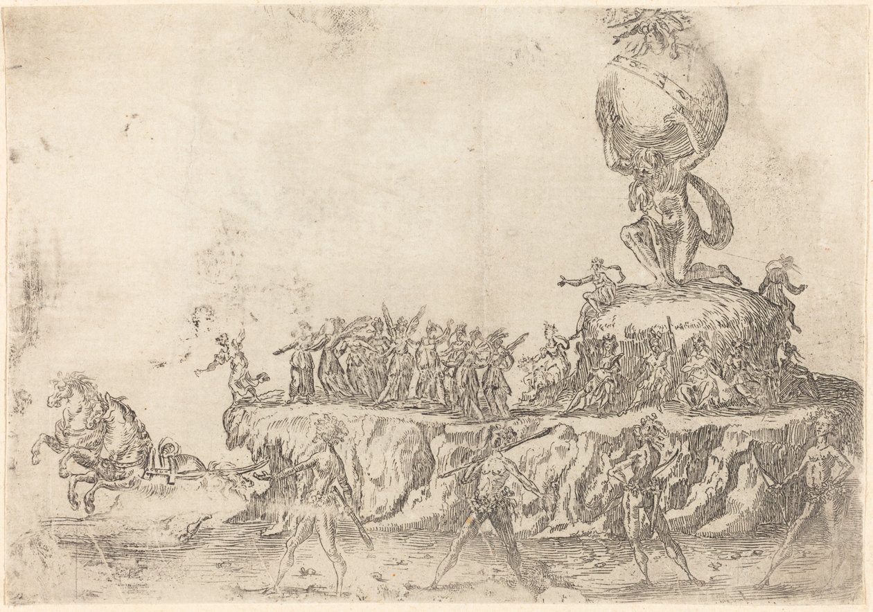 O Flutuar do Sol de After Jacques Callot