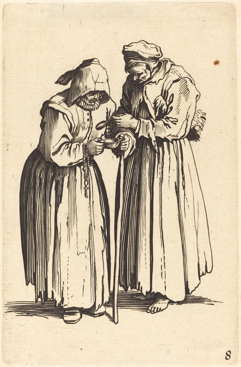 Duas mendigos de After Jacques Callot