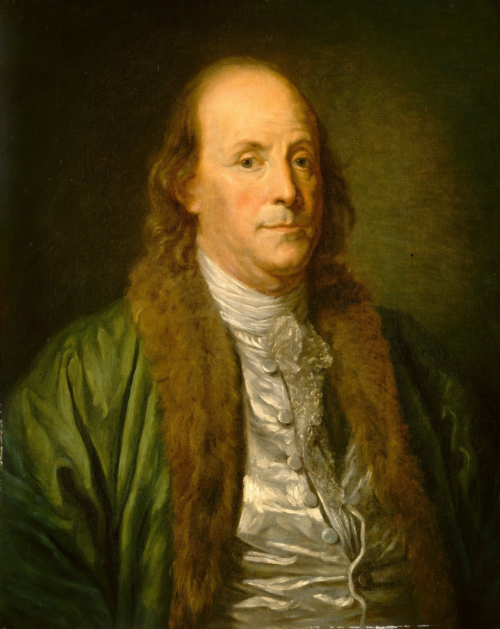 Benjamin Franklin, segundo Jean-Baptiste Greuze de After Jean Baptiste Greuze