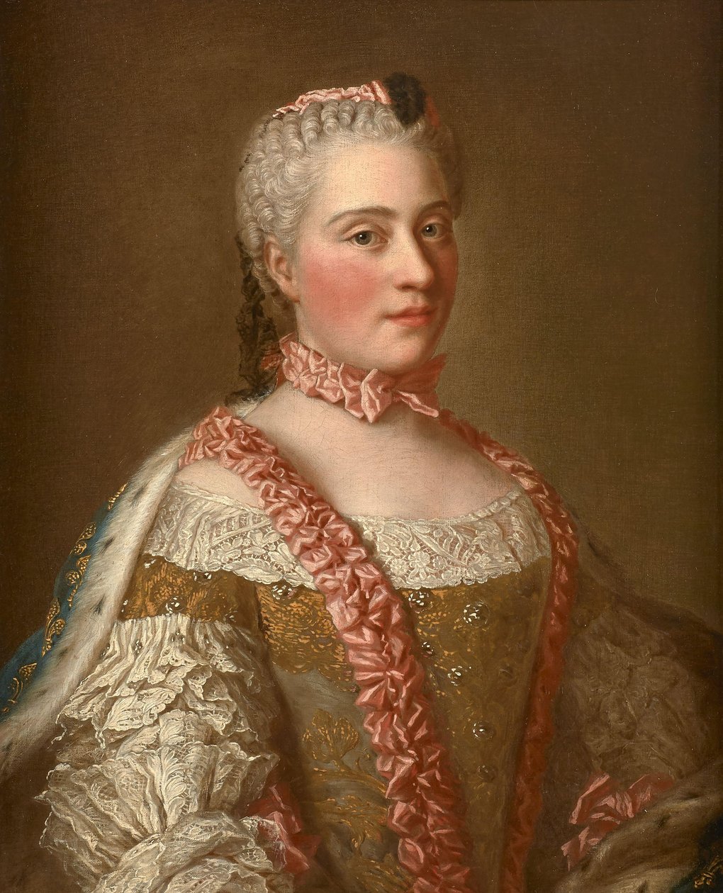 Segundo Jean Étienne Liotard - Retrato de Marie-Josèphe de Saxe de after Jean Etienne Liotard