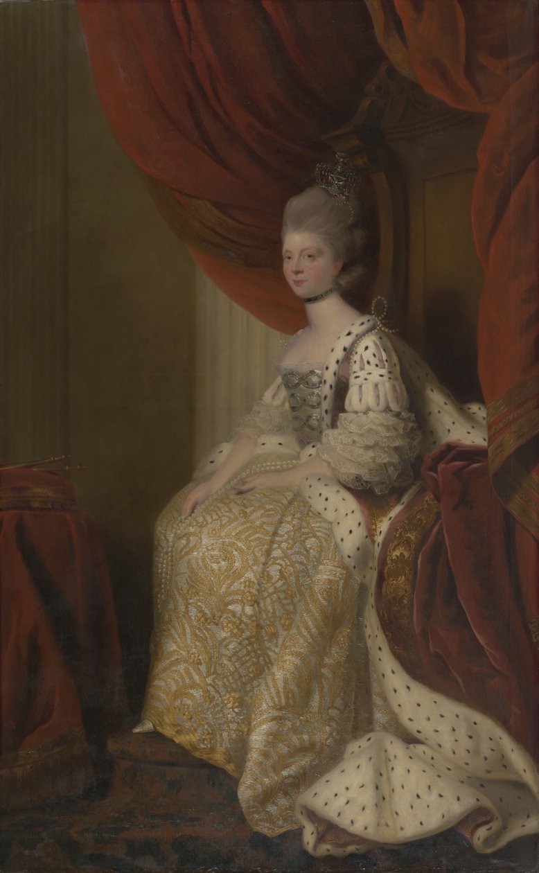 Charlotte Sophia de Mecklenburg-Strelitz (1744-1818), rainha consorte de Jorge III de after Joshua Reynolds