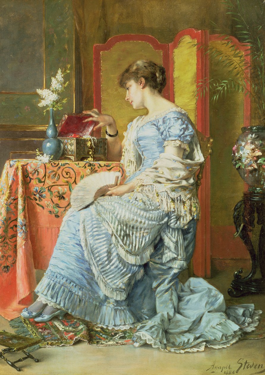 Indecisão, 1884 de Agapit Stevens