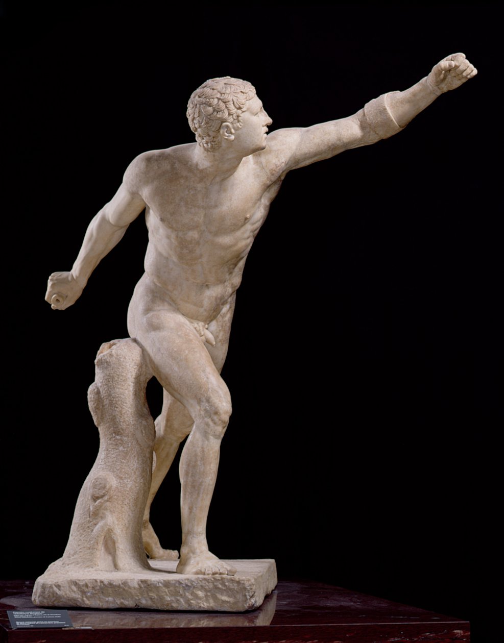 O Gladiador Borghese, após Lysippos (fl.370-310 aC) c.100 aC (mármore) de Agasias