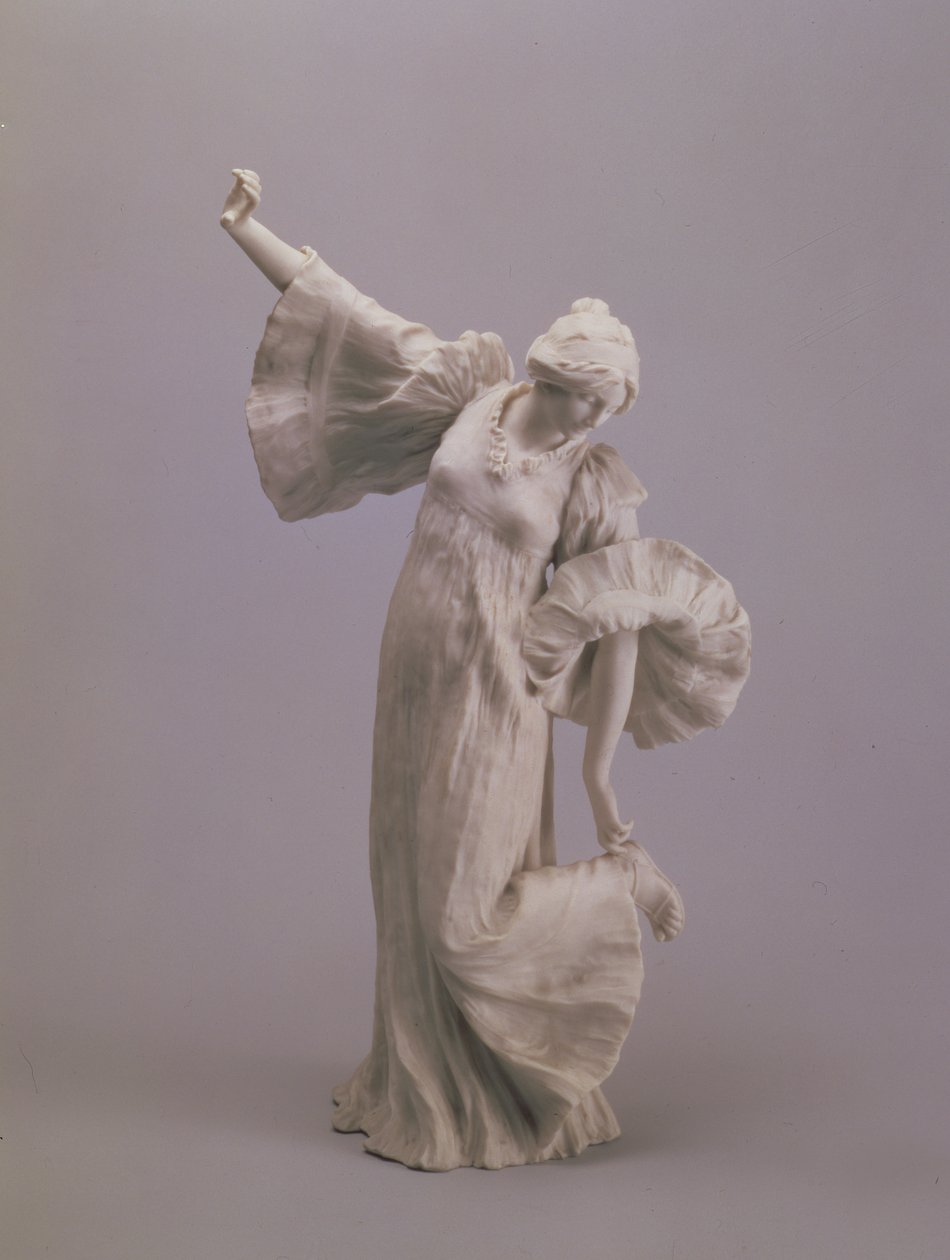 Dançarino, de um centro de mesa, Sevres, 1900 (biscoito) de Agathon Leonard