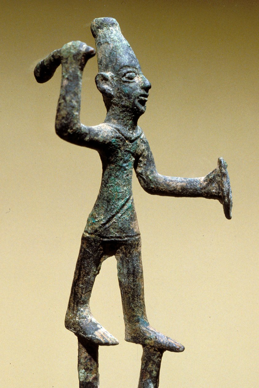 Figura de Baal, Canaanita (bronze) de Age Bronze