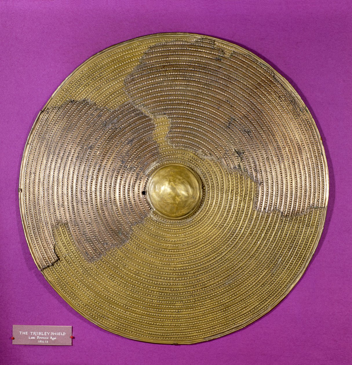 Escudo de Tribley, final da Idade do Bronze (bronze) de Age Bronze