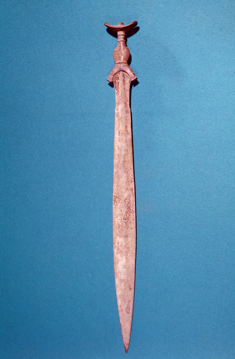 Espada, encontrada no Saone em Neuville (bronze) de Age Bronze