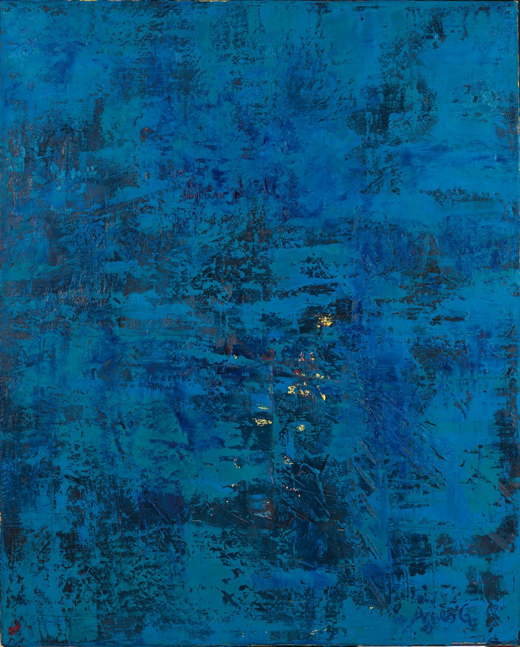 The Witness, 2019 (óleo sobre tela) de Agnes Girardon