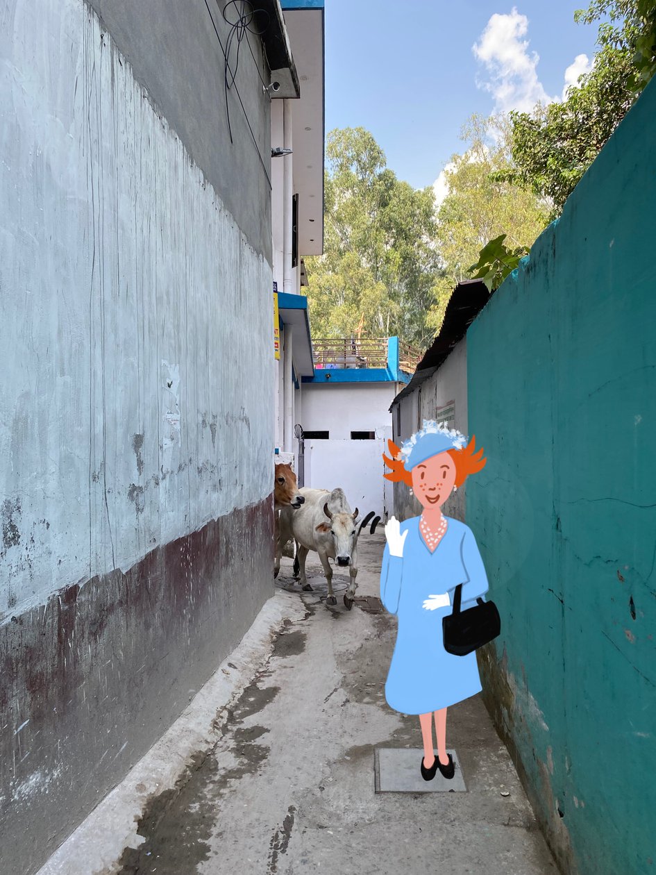 Queen, 2023 (arte digital sobre fotografia) de Agnes Girardon
