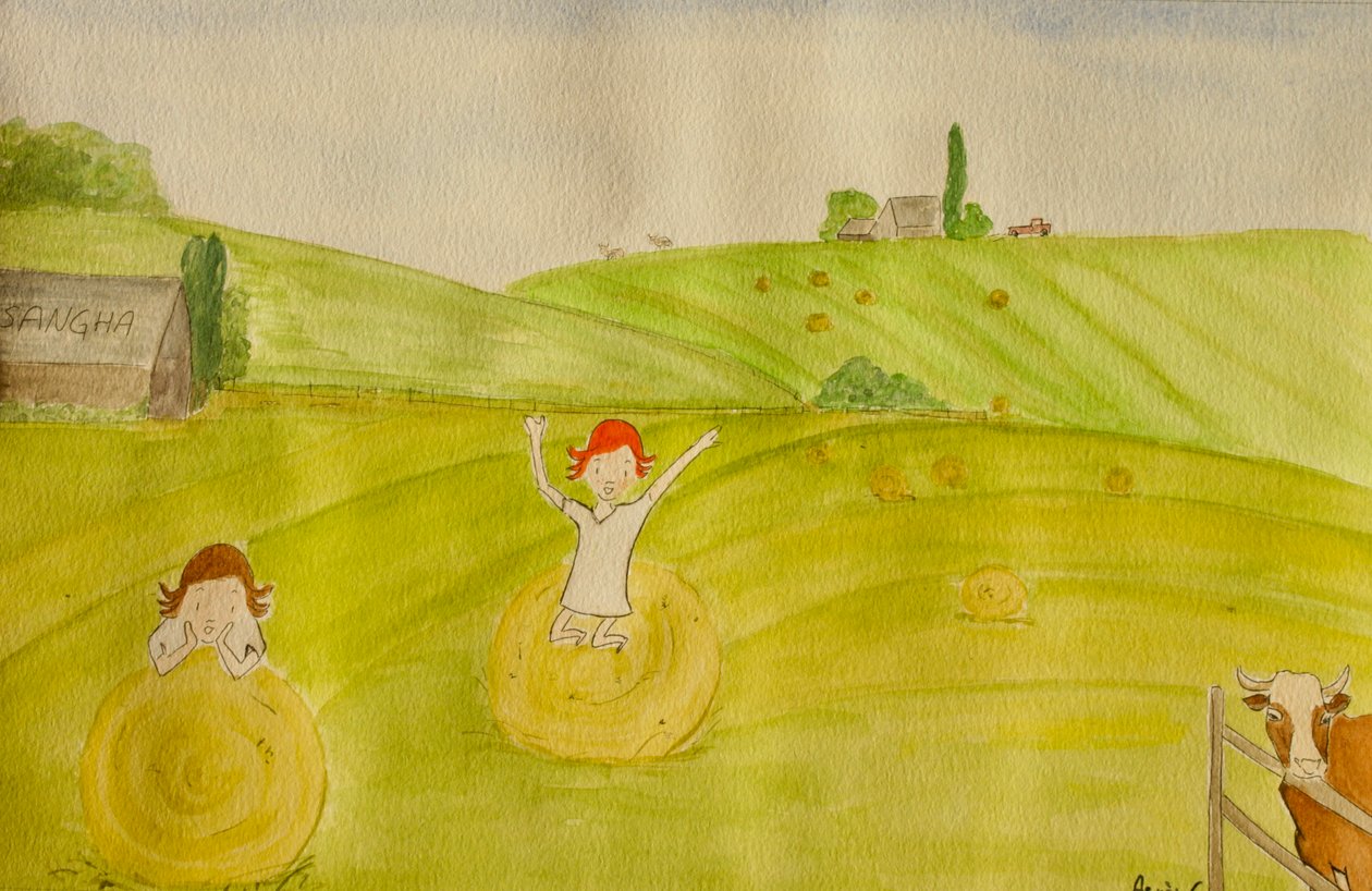 The Voyage, Dordogne, 2015 , aguarela sobre papel de Agnes Girardon