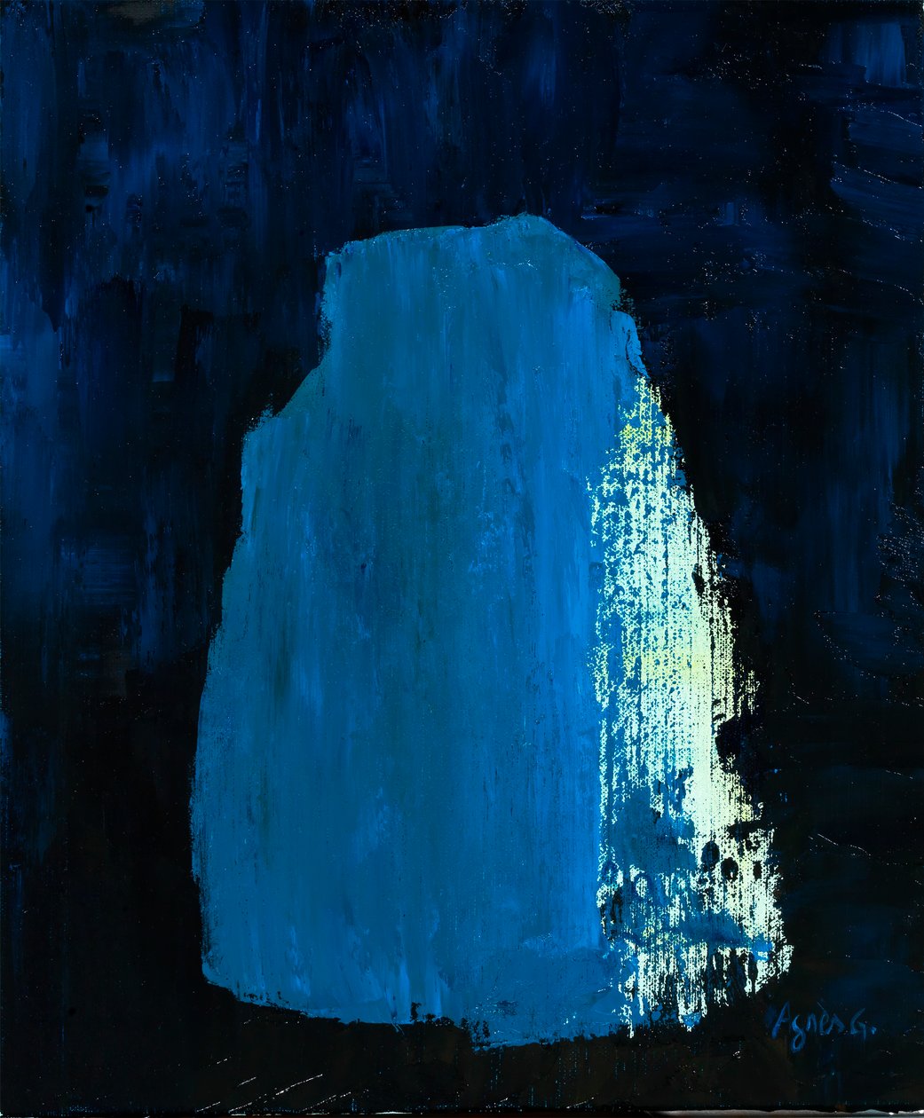 Hora 3, 2018 (óleo sobre tela) de Agnes Girardon