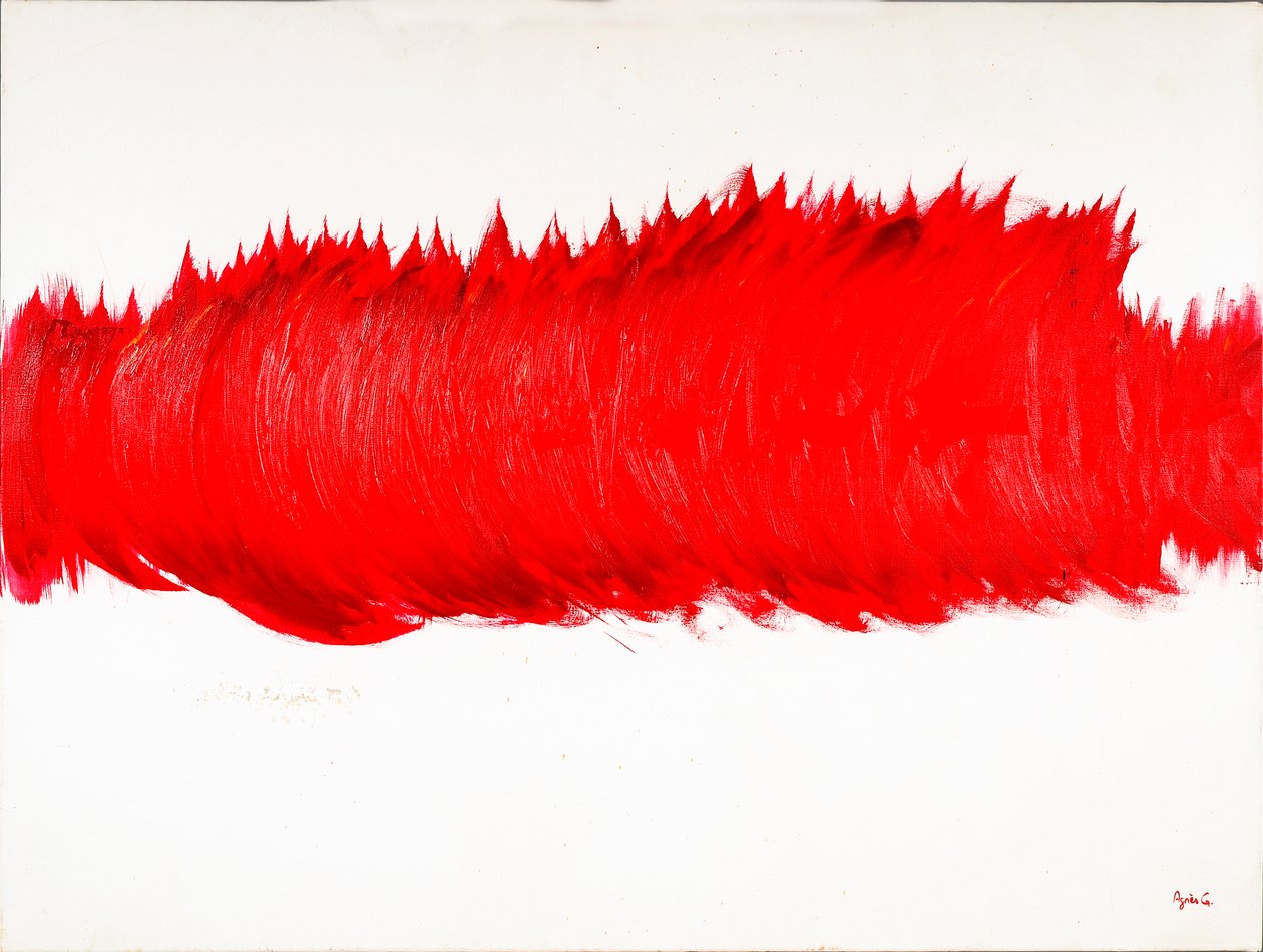 Twister, 2014 (óleo sobre tela) de Agnes Girardon