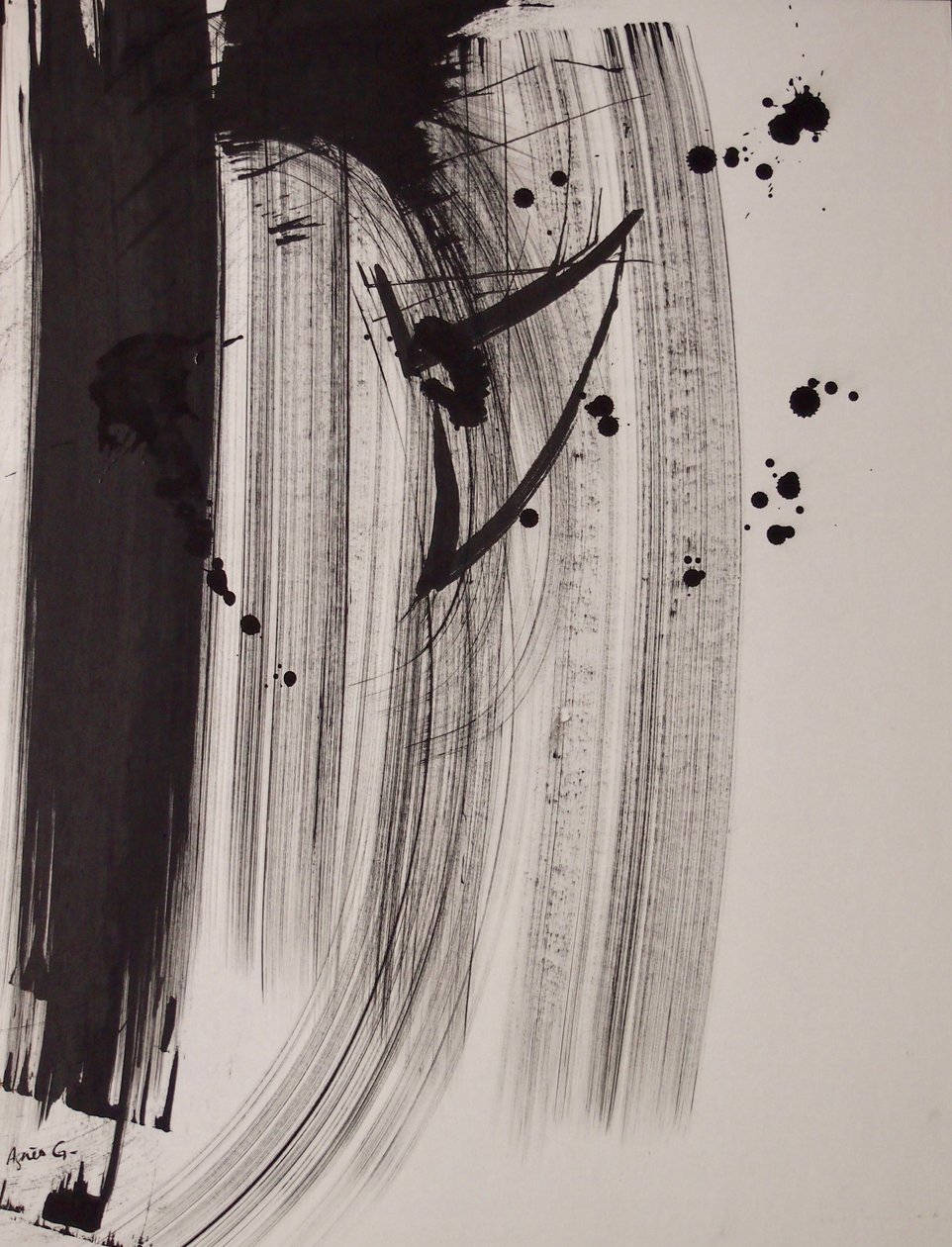 Sem título 18, 2016 (tinta sobre papel) de Agnes Girardon