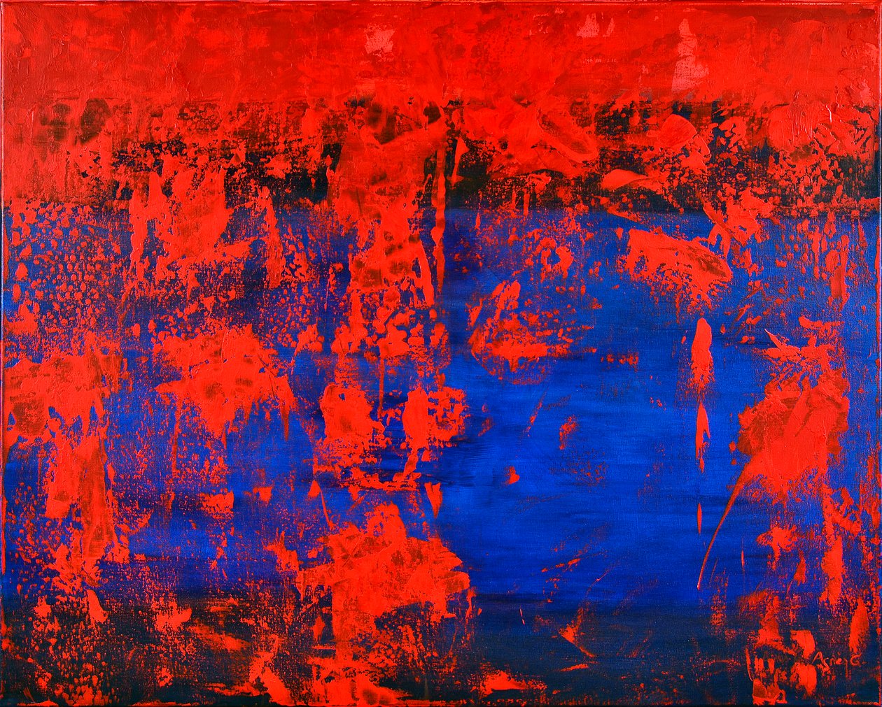 Sem título, 2017 (acrílico sobre tela) de Agnes Girardon