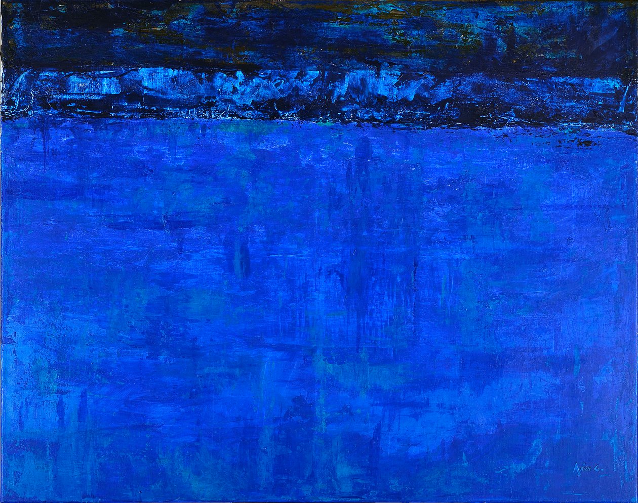 Sem título 3, 2017 (acrílico sobre tela) de Agnes Girardon