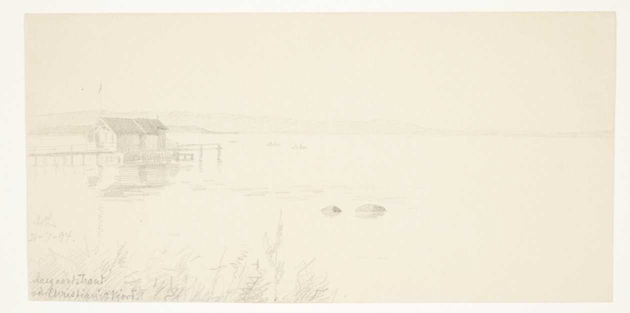 Praia de Aalsgaard em Christianiafjord de Agnes Lunn